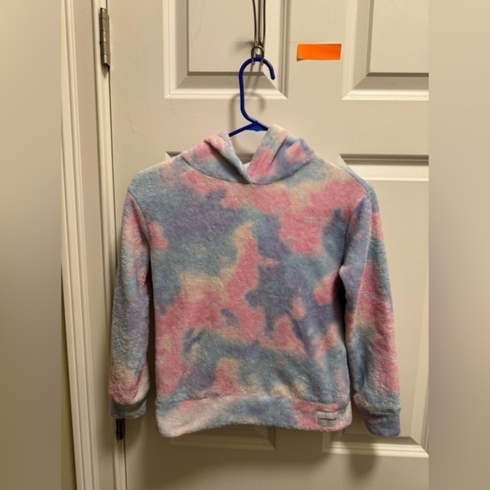 Youth Girls Calvin Klein Fleece Tie-Dye Hoodie